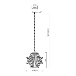 Lampy-sufitowe - ml0399 złota lampa o kryształowym kloszu 34cm 4xe14 crown eko-light 