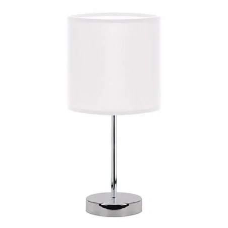 Lampki-nocne - elegancka biała lampka biurkowa na stolik agnes e14 white 03146 ideus 