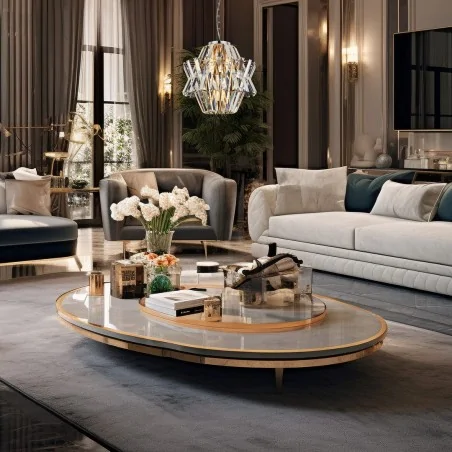 Lampy-sufitowe - ml0400 lampa wisząca chromowa kryształ 4xe14 crown eko-light 