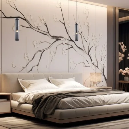 Lampy-sufitowe - ml0337 szklana lampa wisząca podłużna 1xg9 pax eko-light 