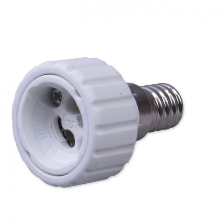 Gwint-trzonek-gu10 - adapter żarówki e14 na gu10 em/0032 rum-lux 
