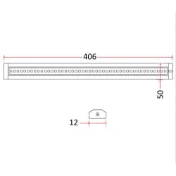 Oprawy-meblowe-podszafkowe - lampa meblowa podszafkowa led do kuchni 4,5w z ciepłym światłem z wyłącznikiem ruchowym op/0128 rum-lux 