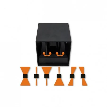 Kinkiety-ogrodowe - nowoczesny regulowany kinkinkiet ogrodowy kira led g9 8014 lvt 