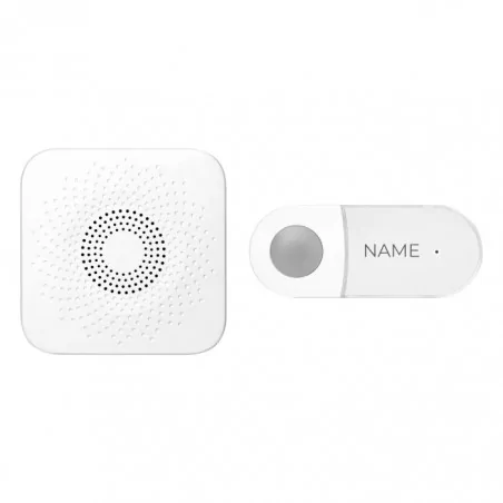 Dzwonki-do-drzwi-bezprzewodowe - or-db-ab-169/w biały dzwonek bezprzewodowy do gniazdka 230v z bezbateryjnym przyciskiem seti ac orno 
