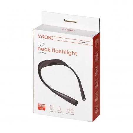 Latarki-led - lt-15 latarka led na szyję z akumulatorem li-po 1000mah wybór barwy światła orno 