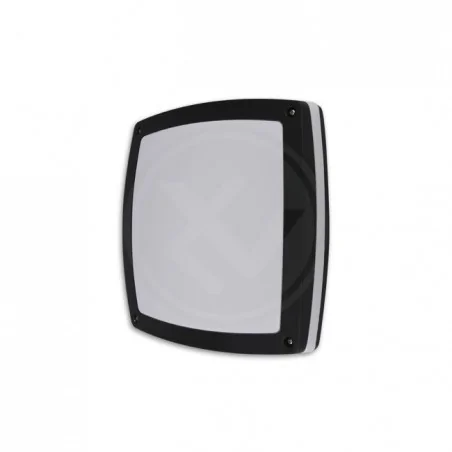 Kinkiety-ogrodowe - kwadratowy czarny plafon elewacyjny paula 2xe27 ip44 3254 lvt 