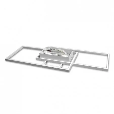 Lampy-sufitowe - biała lampa sufitowa led 90w na pilota galaxis vela 83x36x8 3390 lvt 