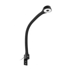 Lampki-biurkowe - lampka nocna led na wysięgniku z portem usb 4000k czarna teo ad-om-6337l4/b orno