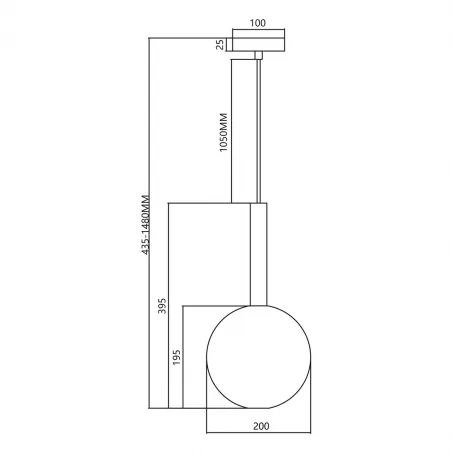 Lampy-sufitowe - ml0329 szklane oświetlenie wiszące czarne 1xg9 niko black eko-light 