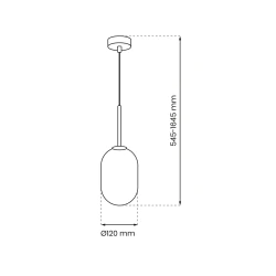 Lampy-sufitowe - ml0317 lampa wisząca złota szklana 12cm 1xe14 alias gold eko-light 