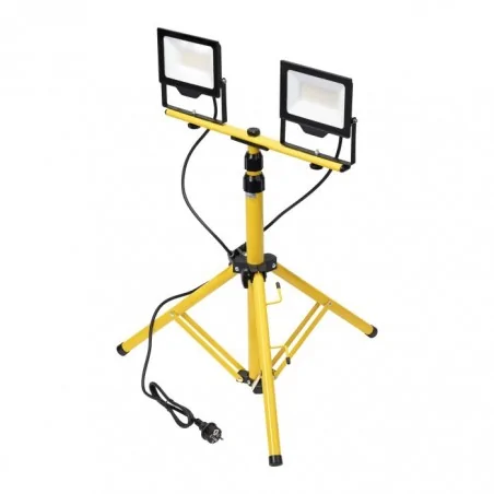 Naswietlacze-led-50w-i-wiecej - zestaw dwóch naświetlaczy led ze statywem z 2-metrowym przewodem 2x50w alled ad-nl-6276 orno 