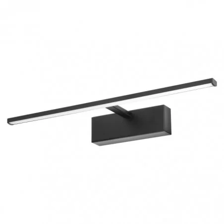 Kinkiety-lazienkowe - kinkiet led nad lustro do łazienki 8w czarny z neutralnym światłem 40cm mera led ad-om-6508l4/b orno 