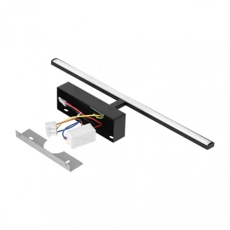 Kinkiety-lazienkowe - kinkiet led nad lustro do łazienki 8w czarny z neutralnym światłem 40cm mera led ad-om-6508l4/b orno 