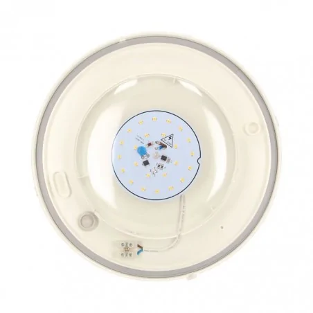 Oprawy-hermetyczne-led - or-op-6022lpmp3 okrągła lampa ogrodowa led 8w z ciepłym światłem 3000k ip54 z ozdobną czarną kratką rubin led orno 