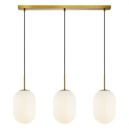 Lampy-sufitowe - ml0316 złote oświetlenie listwa 83cm na 3 żarówki e14 alias gold eko-light 