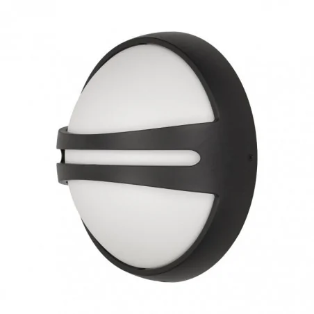 Oprawy-hermetyczne-led - or-op-6023lpmp3 plafon led ogrodowy czarny 8w 3000k ip54 540lm rubin orno 