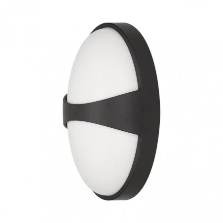 Oprawy-hermetyczne-led - or-op-6026lpmp3 plafon led ogrodowy czarny 8w 3000k ip54 rubin eliptic led orno 