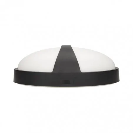 Oprawy-hermetyczne-led - or-op-6026lpmp3 plafon led ogrodowy czarny 8w 3000k ip54 rubin eliptic led orno 