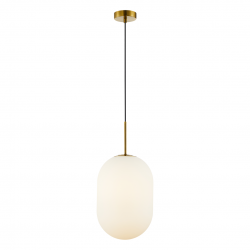 Lampy-sufitowe - ml0318 złota lampa wisząca szklana fi 240 1xe14 alias gold eko-light