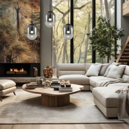 Lampy-sufitowe - ml0321 czarne oświetlenie wiszące - listwa 83cm 3xe14 alias black eko-light 