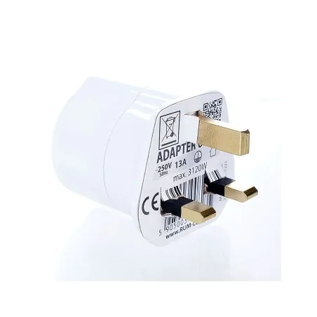 Listwy-zasilajace - biały adapter polsko-angielski ue-uk em/0087 rum-lux 