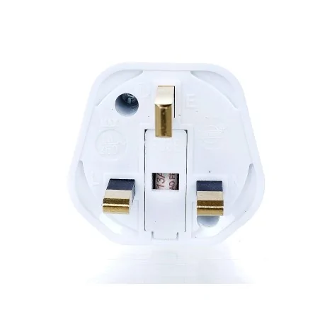 Listwy-zasilajace - biały adapter polsko-angielski ue-uk em/0087 rum-lux 