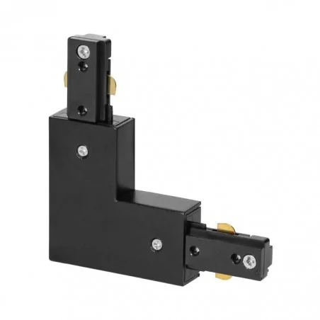 Oswietlenie-szynowe - czarny łącznik kątowy 90 stopni typu l do szynoprzewodów tc-2/b/l virone 