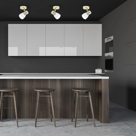 Kinkiety - ml9974 lampa ścienno - sufitowa złota 1xe14 best gold eko-light 