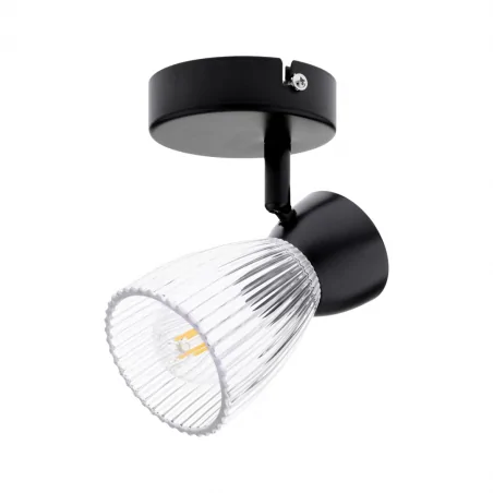 Kinkiety - ml9970 czarna lampa ścienno-sufitowa 1xe14 best black  eko-light 