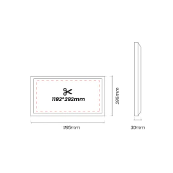 Panele-led - ekp0243 panel led prostokątny 40w 4000k backlit 120x30 eko-light 