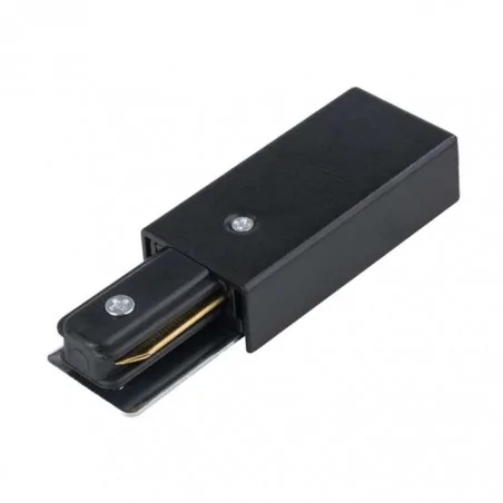 Oswietlenie-szynowe - czarna złączka zasilająca do szynoprzewodów tc-3/b virone 