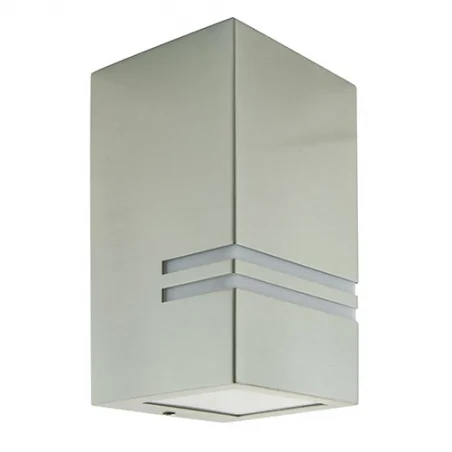 Kinkiety-zewnetrzne - oprawa hermetyczna ścienna matowy chrom 35w gu10 keler gu10 inox 03017 ideus 