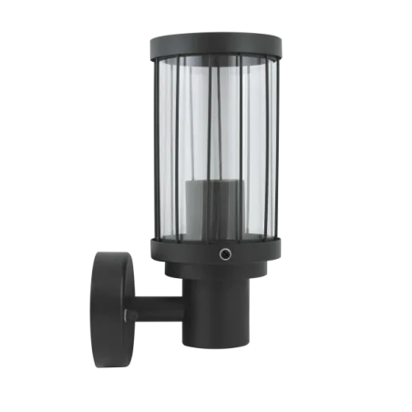 Kinkiety-zewnetrzne - kinkiet dekoracyjny zewnętrzny czarny 10w e27 ip44 312303 fiord polux 