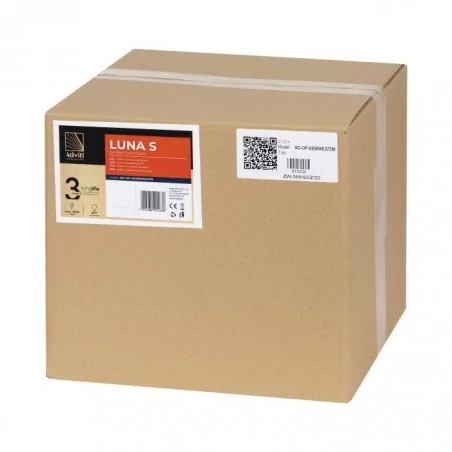 Lampy-kule-ogrodowe - kula ogrodowa 30cm biała 1xe27 ip44 luna s ad-op-6298we27zm orno 