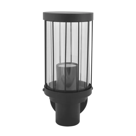 Kinkiety-zewnetrzne - kinkiet dekoracyjny zewnętrzny czarny 10w e27 ip44 312303 fiord polux 