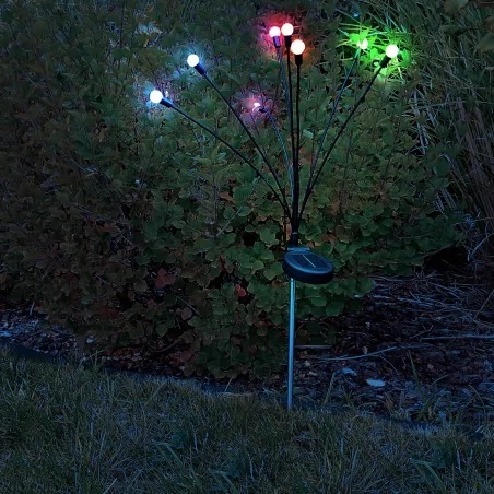 Lampy-solarne - 325556 wbijana lampka solarna - gałązki kolorowa rgb fiorini goldlux 