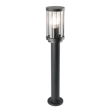 Slupki-ogrodowe - lampa stojąca słupek ogrodowy czarny 50cm e27 10w ip44 312310 fiord polux 
