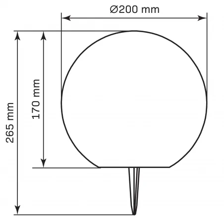 Lampy-kule-ogrodowe - lampa solarna do ogrodu kula na pilota 20cm z kolorowym światłem rgb 325365 polux-goldlux 