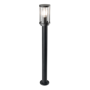 Slupki-ogrodowe - lampa stojąca ogrodowa czarna 80cm e27 10w ip44 312327 fiord polux