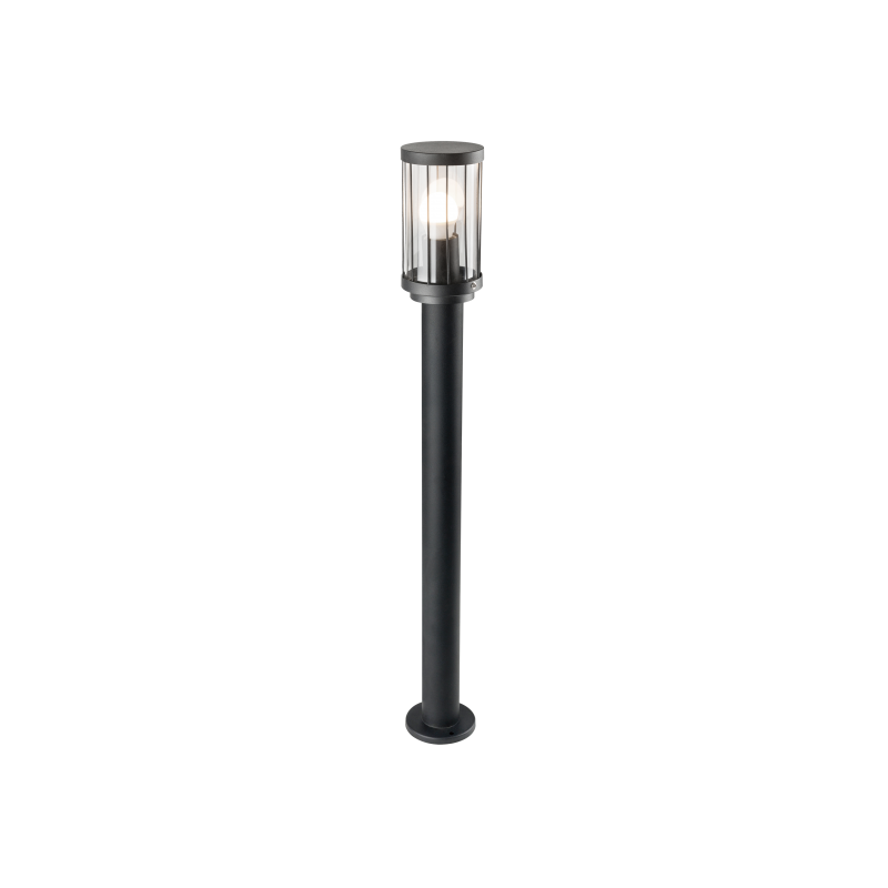 Slupki-ogrodowe - lampa stojąca ogrodowa czarna 80cm e27 10w ip44 312327 fiord polux firmy POLUX 