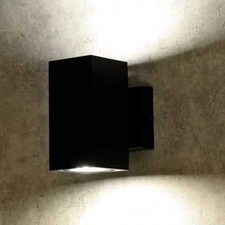 Kinkiety-ogrodowe - 323248 kinkiet elewacyjny ogrodowy 2xgu10 czarny morris goldlux 