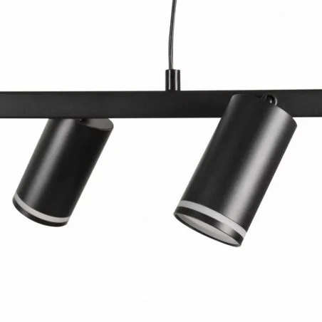 Lampy-sufitowe - lampa wisząca sufitowa poczwórna w kolorze czarnym 4xgu10 paris 325358 polux 