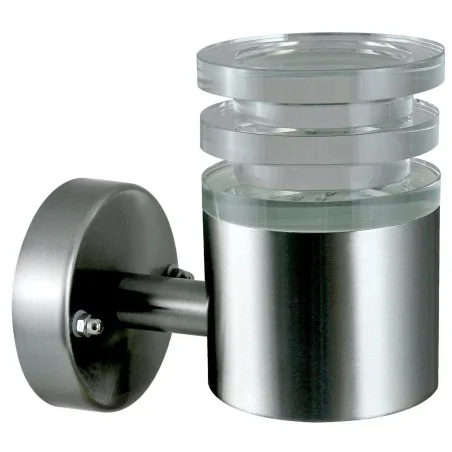 Kinkiety-ogrodowe - 300492 ogrodowy kinkiet elewacyjny chrom led 6,5w 6000k crystal goldlux 