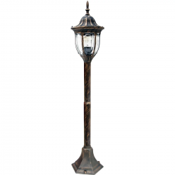 Lampy-ogrodowe-stojace - 302595 lampa ogrodowa stojąca 108cm e27 patynowa florencja goldlux