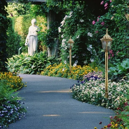 Lampy-ogrodowe-stojace - 302595 lampa ogrodowa stojąca 108cm e27 patynowa florencja goldlux 