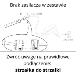 Tasmy-led - taśma led 12v 23w 5m ip20 barwa neutralna+rgb 323293 polux-goldlux 