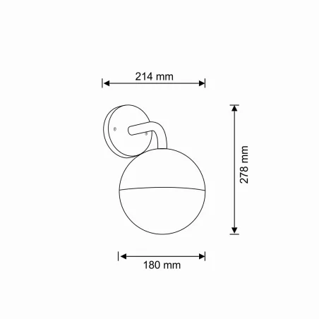 Kinkiety-ogrodowe - 311610 kinkiet ogrodowy na żarówkę e27 ulsa polux goldlux 