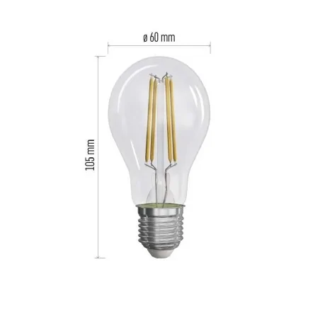 Gwint-trzonek-e27 - żarówki led filament a60 3xe27 3,8 w 806 lm neutralna biel zf5148.3 emos 