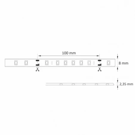 Tasmy-led - zestaw 2-metrowa taśma led 9w z zasilaczem+włącznik ip65 neutralna 4000k 324177 polux-goldlux 