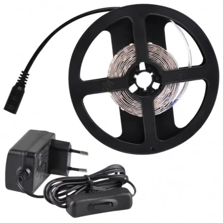 Tasmy-led - taśma led 2m 9w + zasilacz z włącznikiem zestaw ip20 4000k 324160 polux-goldlux 